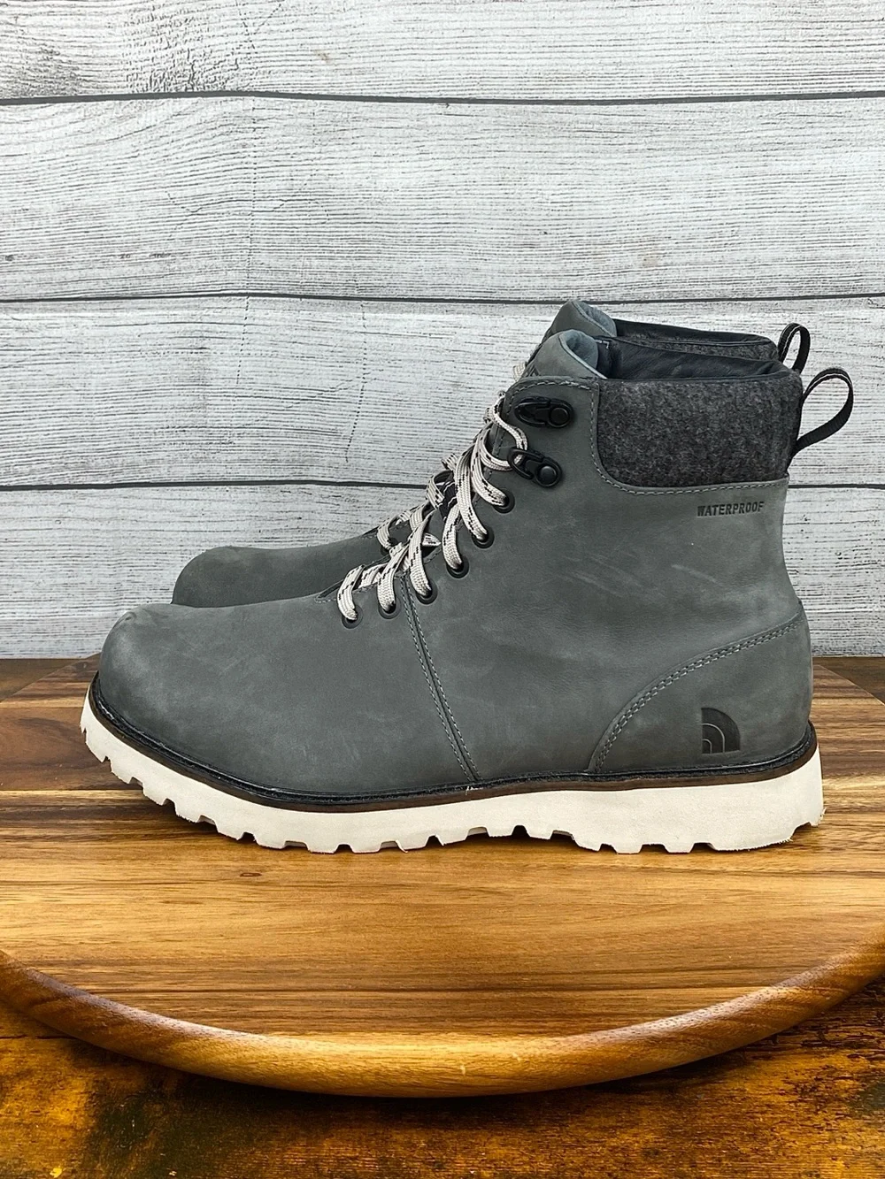 The North Face Work to Wear Lace II Waterproof Boots Grey Men’s Shoe Size 11